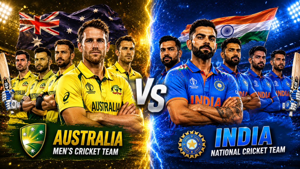 Australian Men’s Cricket Team Vs India National Cricket Team Players