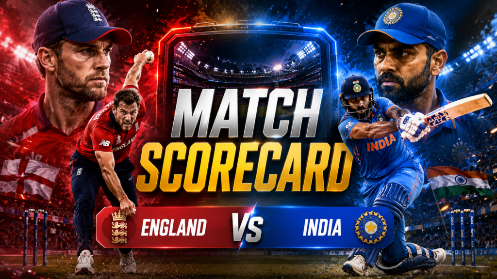 England Cricket Team Vs India National Cricket Team Match Scorecard