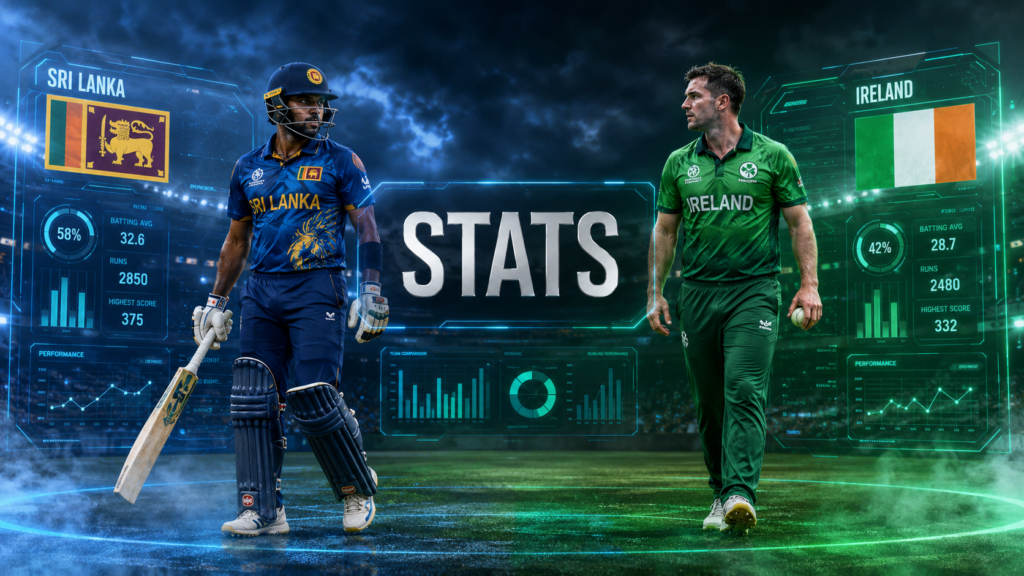 Sri Lanka National Cricket Team Vs Ireland Cricket Team Stats