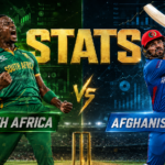 South Africa National Cricket Team Vs Afghanistan National Cricket Team Stats