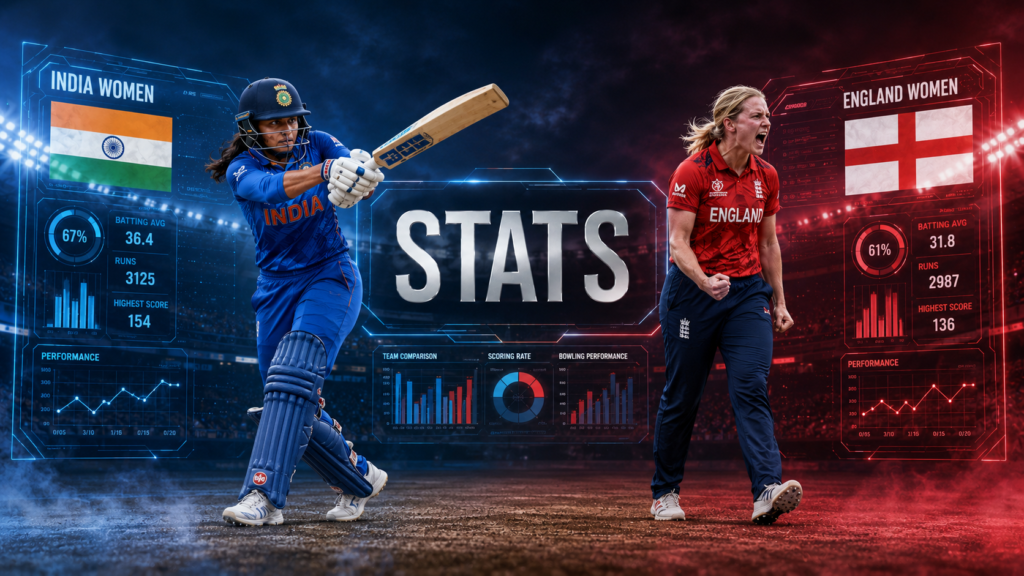 India Women's National Cricket Team Vs England Women's National Cricket Team Stats