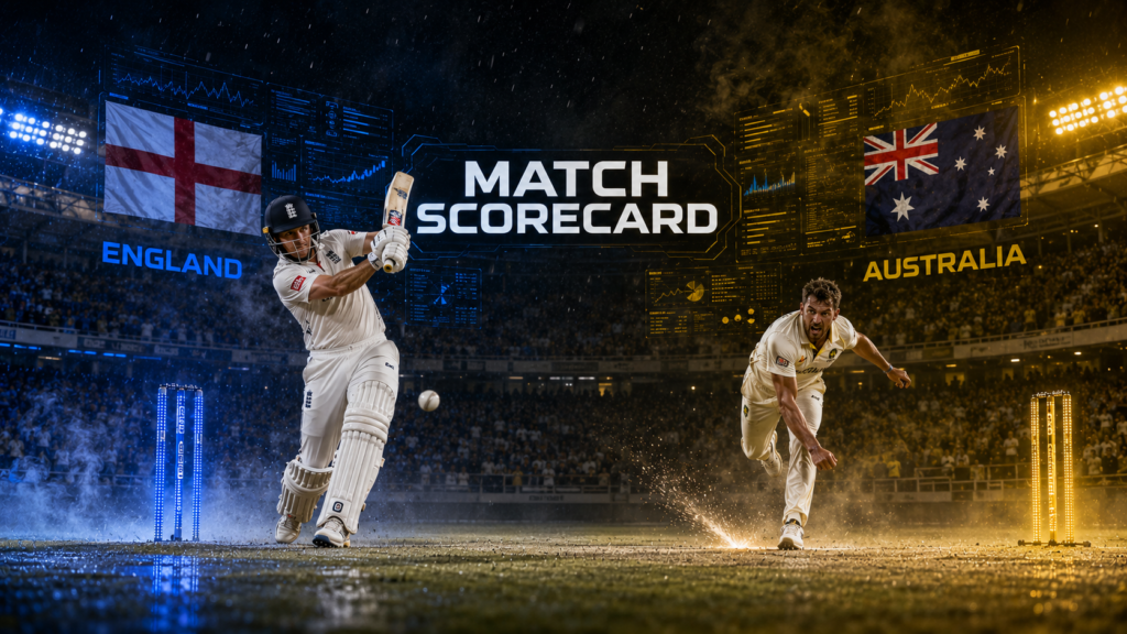 England Cricket Team Vs Australian Men's Cricket Team Match Scorecard