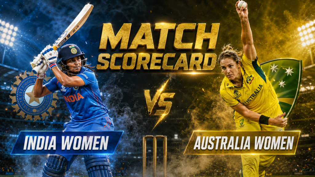 India Women Vs Australia Women's National Cricket Team Match Scorecard