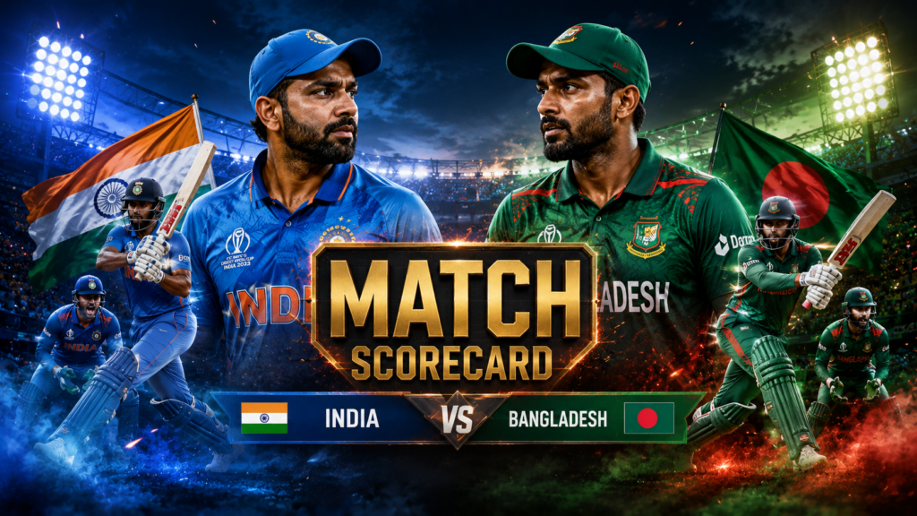 India National Cricket Team Vs Bangladesh National Cricket Team Match Scorecard