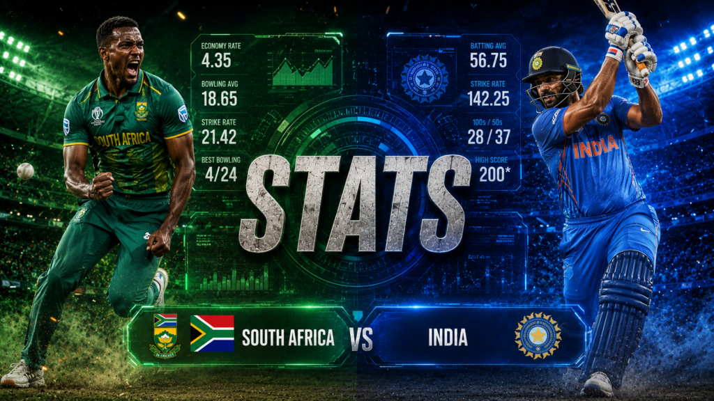India National Cricket Team Vs South Africa National Cricket Team Stats