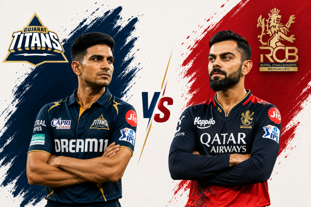 Gujarat Titans Vs Royal Challengers Bengaluru Timeline