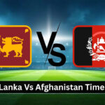 Sri Lanka National Cricket Team Vs Afghanistan National Cricket Team Standings